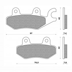 Τακάκια Daytona 36620 (FA165)(FD163) Τακάκια Daytona 36620 (FA165)(FD163)